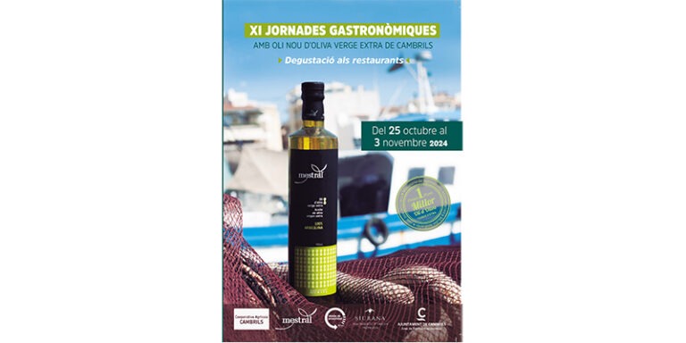 Lee más sobre el artículo Jornadas Gastronómicas del Aceite Nuevo de Oliva Virgen Extra en Cambrils