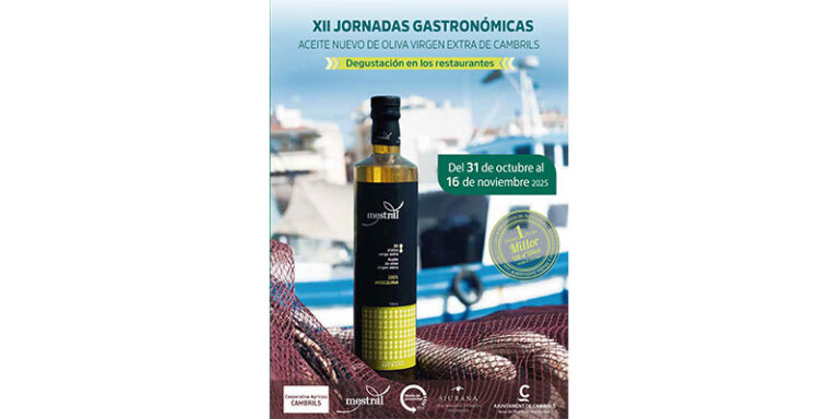 Lee más sobre el artículo 12as Jornadas con aceite nuevo de oliva virgen extra de Cambrils 2025